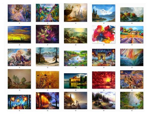 30 Personalized Return Address labels Beautiful Paintings {bp2} (Select Picture)