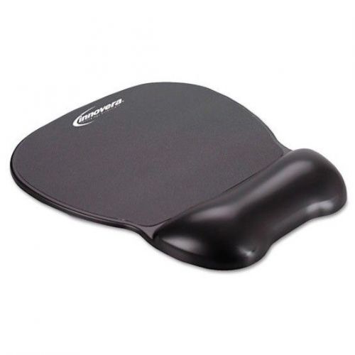 Gel Mouse Pad With Wrist Rest Nonskid Base Office Computer Supplies Black New