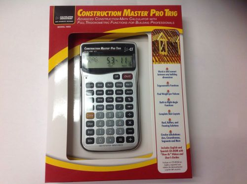 NEW Construction Master pro Trig calculator