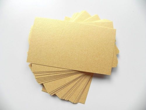 100 true yellow gold  blank business cards 100 lb. cover 89mm x 52mm- 3.5 x 2 for sale