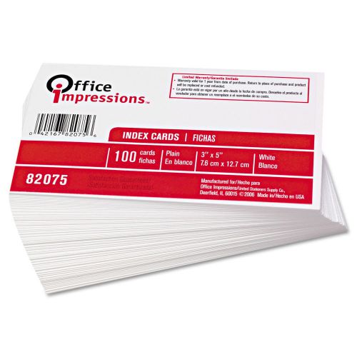 600 3x5 UnRuled INDEX CARDS blank recipe school lot bulk white Office pack note
