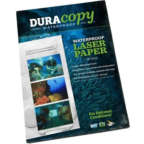 Rite in the Rain 6512 Waterproof DuraCopy Laser Paper, A4 - 100 Sheets