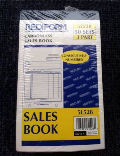10 of three 3 part carbonless sales invoice order books 50 each book rediform for sale