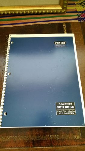 Blue Pen-Tab 3 Subject Notebook 120 Sheets