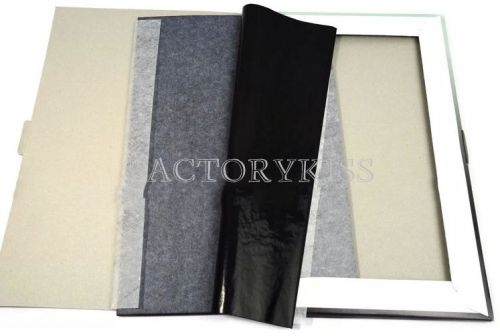 21x 33cm 100 Sheet Hectograph Repro Stencil Transfer Carbon Copy Paper Black FKS