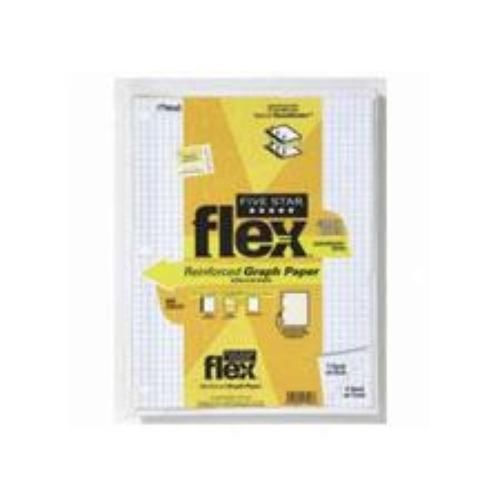 Mead Five Star Reinforced Filler Quad Paper 8-1/2&#039;&#039; x 11&#039;&#039; 100 Count White