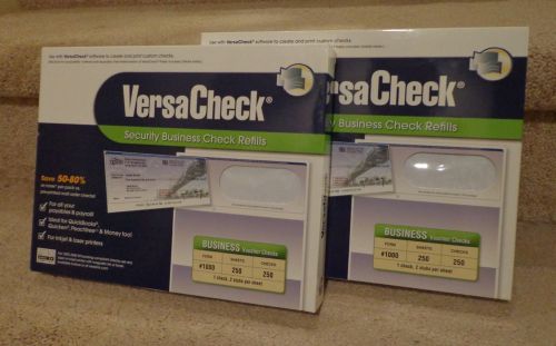 Lot of 2 Boxes NEW VersaCheck Security Business Check Refills Form #1000
