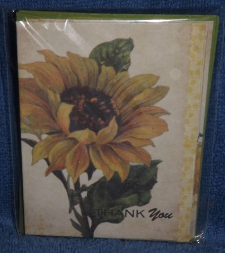 Thank You Cards from Michaels Sunflower Cover 3-3/4&#034; x 5&#034;