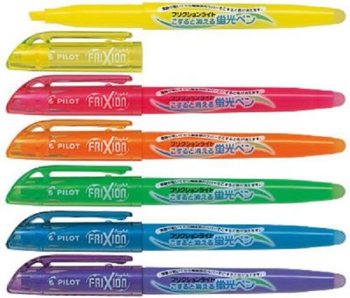 Pilot frixion light erasable highlighter 6 color set for sale