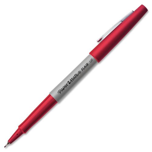 NEW Paper Mate 8320152 Flair Porous Felt Tip Pens, Ultra-Fine Point, Red,
