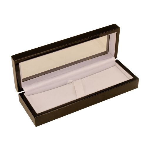 Luxury Black Lacquered Window Pen Display Box