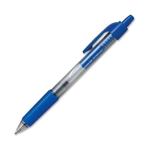 Integra Retractable Gel Pen Pen 0.7mm - Ink Color: Blue - 12pk