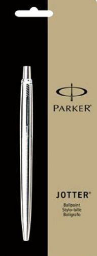 6  PARKER STAINLESS JOTTERS Black Ink Ballpoint Retractable Pens