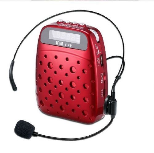 New microphone 180g red portable waistband voice loud booster amplifier speaker for sale