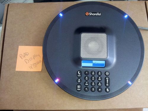 Shoretel 8000 ip conference phone *bad display* working for sale