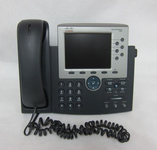 Cisco CP-7965G 7965 IP VoIP Color LCD Business Phone w/ Handset Parts/Repair #59