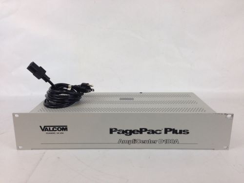 Valcom PagePac Plus Amplicenter D100A V-5328100A Free Ship Warranty