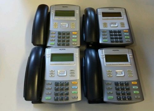 lot of 4 Nortel 1120E NTYS03 office display telephone phone system PARTS/REPAIR
