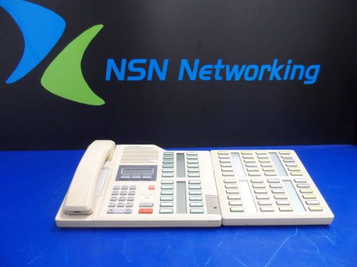 Nortel Meridian M7324 NT8B40 Ash Display Discolored Phone w/ C.A.P NT8B41FA