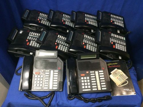 Lot of 10 Nortel Meridian M5216 Business Display Phone Charcoal Black NT4X44