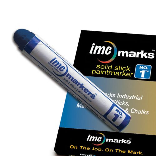 Imc marks no. 1 solid stick-blue-box of 12 markers for sale