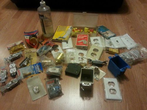 Electrical electrician hardware assorted lot junk drawer for sale