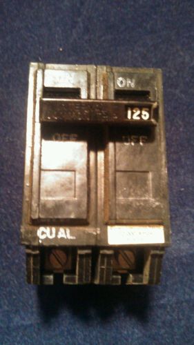 1 GE 2 pole 125 AMP type TQAL21125 General Electric