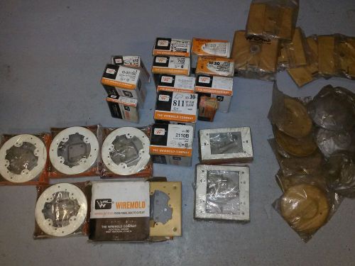 large lot of wiremold parts electrical/building materials/supplies/construction