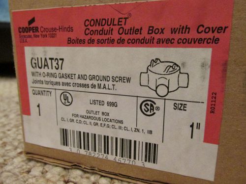 Cooper Crouse Hinds Condulet Conduit Outlet Box Enclosure w/Cover GUAT37