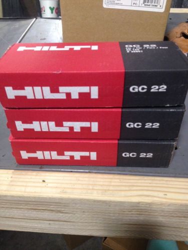 Hilti Gc22 Gas Cartridge Lot Of 3 Gx 120