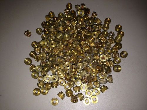 (200) Solid Brass Knurled Thumb Nuts 8-32