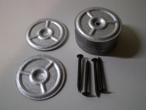 OMG  SPGA3R-ST  3&#034; Ribbed Galv-Alum Plates (Washer) Insulation Fastener &amp; Screws