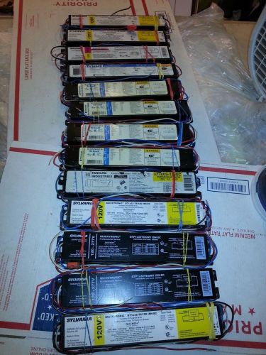 Set of 13 ballasts **mixed pack**  used 1 lamp  t8 for sale
