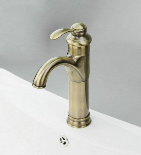 Single handle antique brass bathroom basin tap &amp; kitchen sink mixers taps faucet for sale