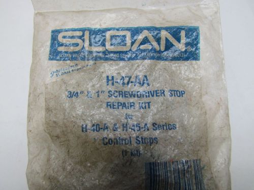 Sloan valve co h-47-aa 3/4&#034; &amp; 1&#034; screwdriver stop repair kit for h-40-a &amp; h-45-a for sale