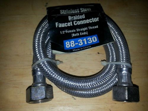 Kissler 88-3130 Stainless Braided Faucet Connector 1/2&#034; x 1/2&#034; 30&#034; Long