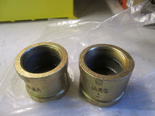 Coupling, Pipe 2 IN Cadmium PLATED QTY 2 B2414
