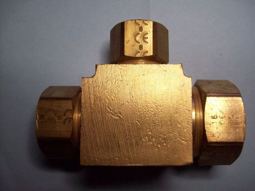 GASTITE 1&#034; x 3/4&#034; x 1/2&#034; TEE FOR GASTITE CSST FLEXIBLE GAS PIPING - BRASS