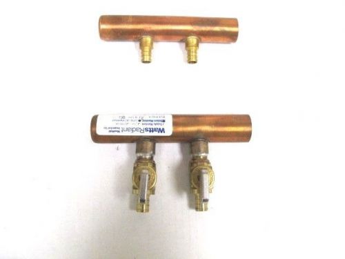 Watts radiant pex crimp 2 outlet copper manifold set for sale