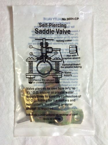 Self-piercing saddle valve no.9604-cp for sale