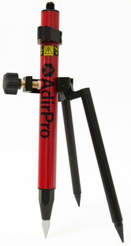 Adirpro mini 1.28&#034; red prism pole &amp; mini bipod, surveying, topcon, sokkia, seco for sale