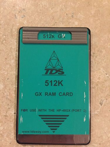 TDS 512K GX RAM CARD FOR HP-48GX CALCULATOR DATA COLLECTOR SURVEYING