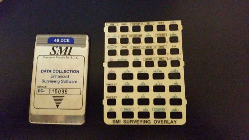 SMI Data Collection Enhanced Surveying card for HP 48GX Calculator With overlay