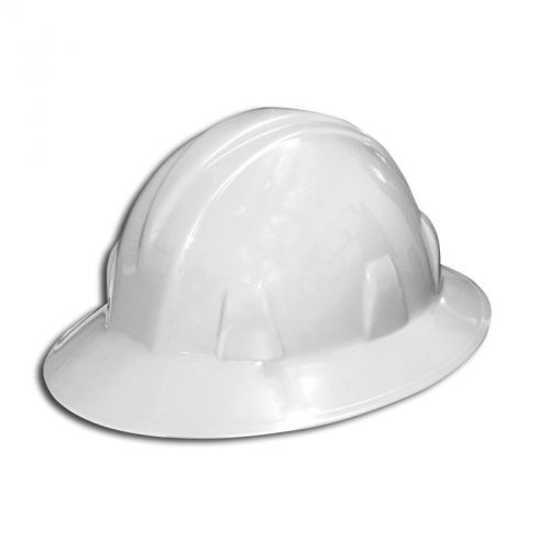 FORESTER Full Brim Hard Hat / Loggers Safety Helmet - White    8150