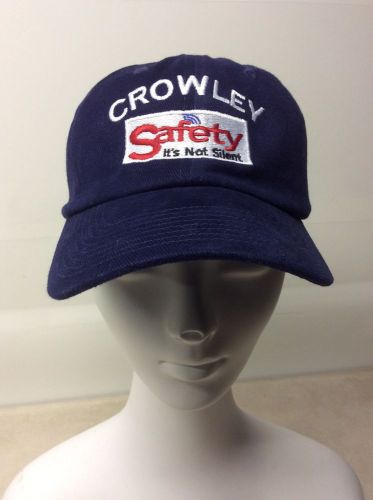 NWT Girl&#039;s Safety Navy Baseball Cap with Hardhat insert - Crowley - Sz 0-6 M (E)