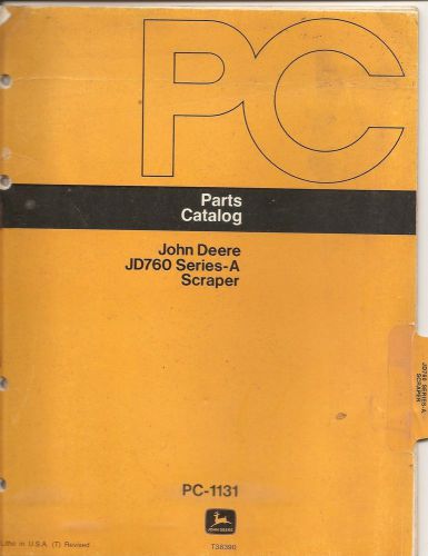 John Deere JD760 Series-A Scraper Parts Manual