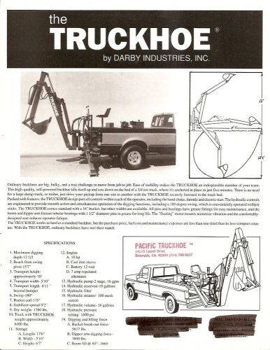 Equipment Brochure - Darby - Truckhoe - Pickup Truck Backhoe (E1770)