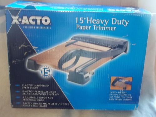 X-acto 15” wood base paper cutter for sale