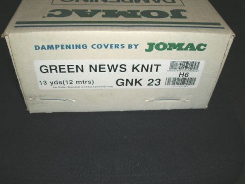 Jomac Baseline Graphline GREEN NEWS KNIT 23 Dampening Covers*new and unopened