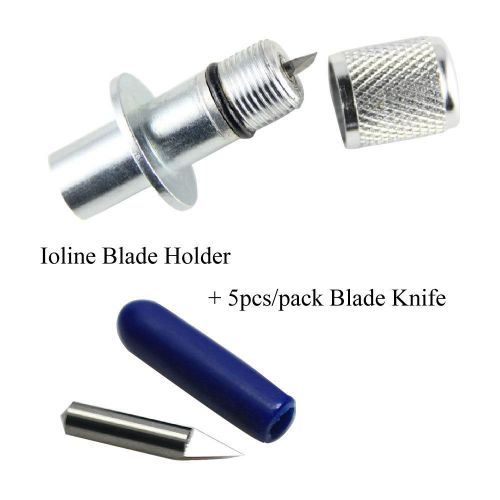 Ioline blade holder 51mm length + 60 degree blades knife 5pcs for vinyl cutter for sale